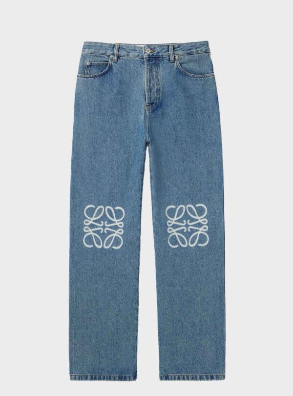 Jeans Anagram Appliquéd
