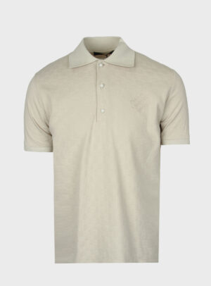 Polo Damier Cotton Pique